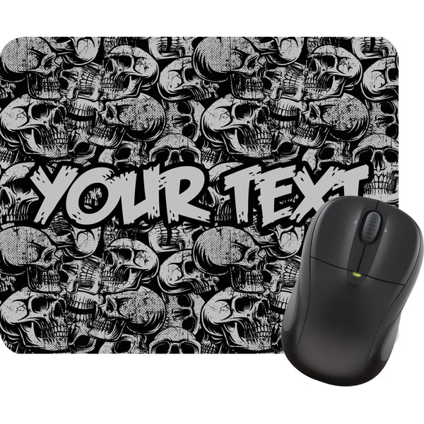 Custom Skulls Rectangular Mouse Pad (Personalized)