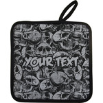 Skulls Pot Holder w/ Name or Text