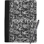 Skulls Notebook Padfolio - Large w/ Name or Text