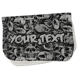 Skulls Burp Cloth - Fleece w/ Name or Text