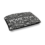 Skulls Outdoor Dog Bed - Medium (Personalized)