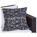 Skulls Outdoor Pillow - 16" (Personalized)