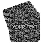 Skulls Paper Coasters w/ Name or Text