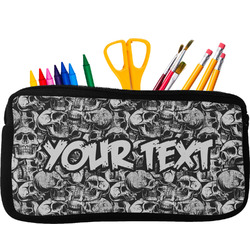 Skulls Neoprene Pencil Case (Personalized)