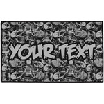 Skulls Door Mat - 60"x36" (Personalized)