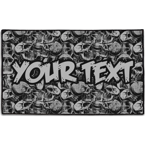 Custom Skulls Door Mat - 60"x36" (Personalized)