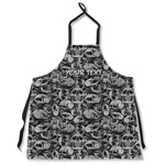 Skulls Apron Without Pockets w/ Name or Text