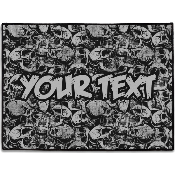 Custom Skulls Door Mat - 24"x18" (Personalized)