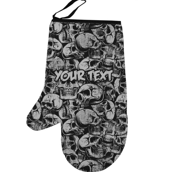 Custom Skulls Left Oven Mitt (Personalized)