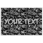 Skulls Laminated Placemat w/ Name or Text