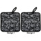 Skulls Pot Holders - Set of 2 APPROVAL