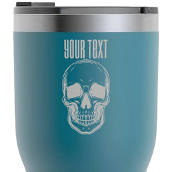 Skulls RTIC Tumbler - Dark Teal - Laser Engraved - Single-Sided (Personalized)