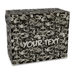 Skulls Wood Recipe Box - Full Color Print (Personalized)