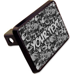 Skulls Rectangular Trailer Hitch Cover - 2" (Personalized)