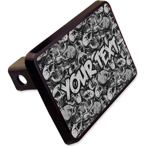 Custom Skulls Rectangular Trailer Hitch Cover - 2" (Personalized)