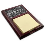 Skulls Red Mahogany Sticky Note Holder (Personalized)