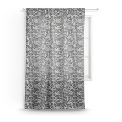 Skulls Sheer Curtain