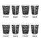 Skulls Shot Glass - White - Set of 4 - APPROVAL