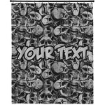 Skulls Extra Long Shower Curtain - 70"x84" (Personalized)