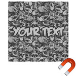 Skulls Square Car Magnet - 10" (Personalized)