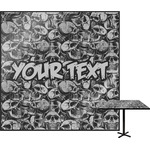 Skulls Square Table Top - 30" (Personalized)