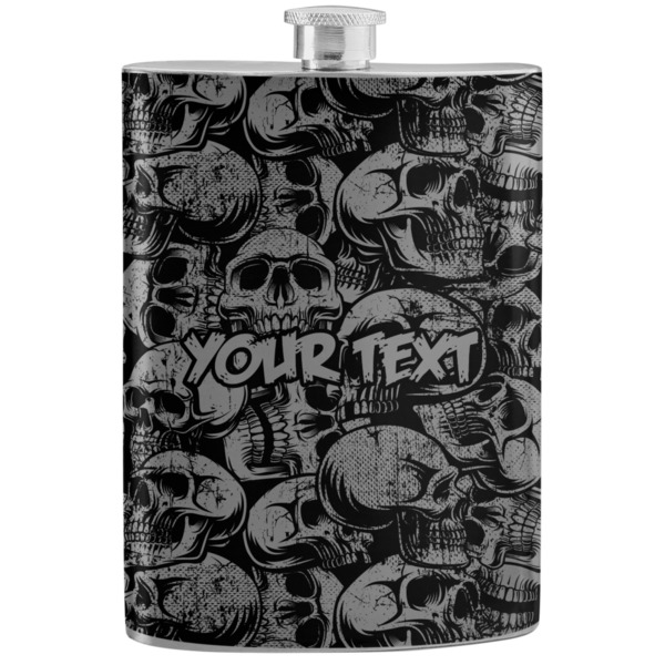 Custom Skulls Stainless Steel Flask (Personalized)