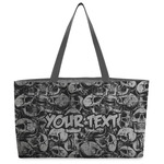 Skulls Beach Totes Bag - w/ Black Handles (Personalized)