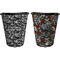 Skulls Trash Can Black - Front and Back - Apvl