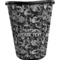 Skulls Trash Can Black