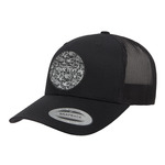 Skulls Trucker Hat - Black (Personalized)