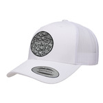 Skulls Trucker Hat - White (Personalized)