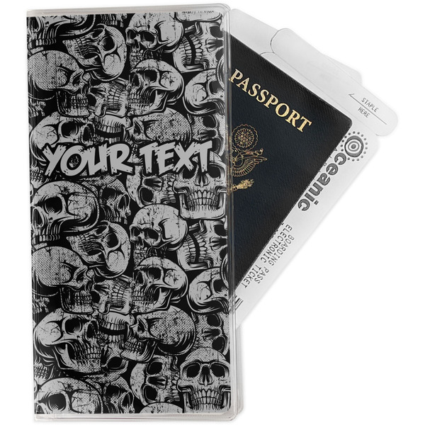 Custom Skulls Travel Document Holder