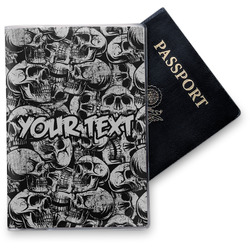 Skulls Vinyl Passport Holder (Personalized)