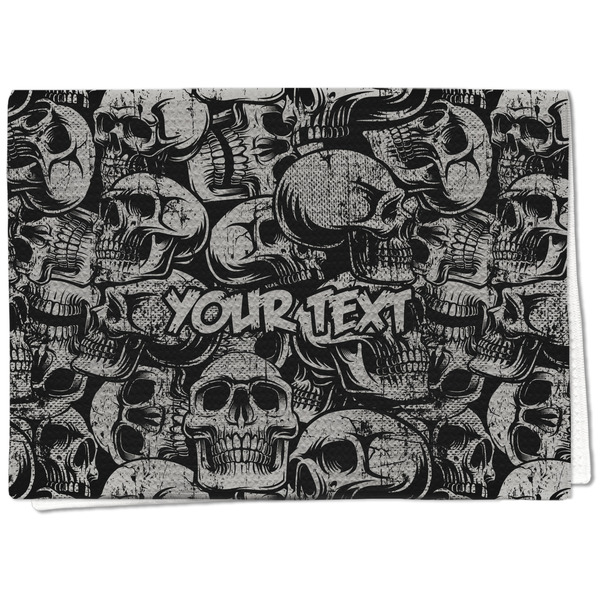 Custom Skulls Kitchen Towel - Waffle Weave (Personalized)