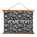 Skulls Wall Hanging Tapestry - Wide (Personalized)