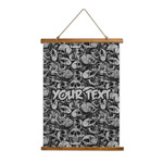 Skulls Wall Hanging Tapestry - Tall (Personalized)