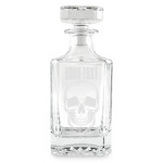 Skulls Whiskey Decanter - 26 oz Square (Personalized)