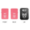 Skulls Windproof Lighters - Pink, Double Sided, w Lid - APPROVAL