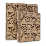 Skulls Wood 3-Ring Binder (Personalized)