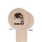 Skulls Wooden 4" Food Pick - Round - Single Sided - Front & Back