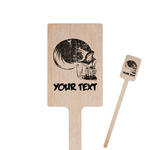 Skulls Rectangle Wooden Stir Sticks (Personalized)