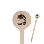 Skulls Round Wooden Stir Sticks (Personalized)