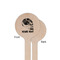 Skulls Wooden 6" Stir Stick - Round - Single Sided - Front & Back