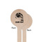 Skulls Wooden 7.5" Stir Stick - Round - Single Sided - Front & Back