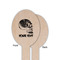 Skulls Wooden Food Pick - Oval - Single Sided - Front & Back