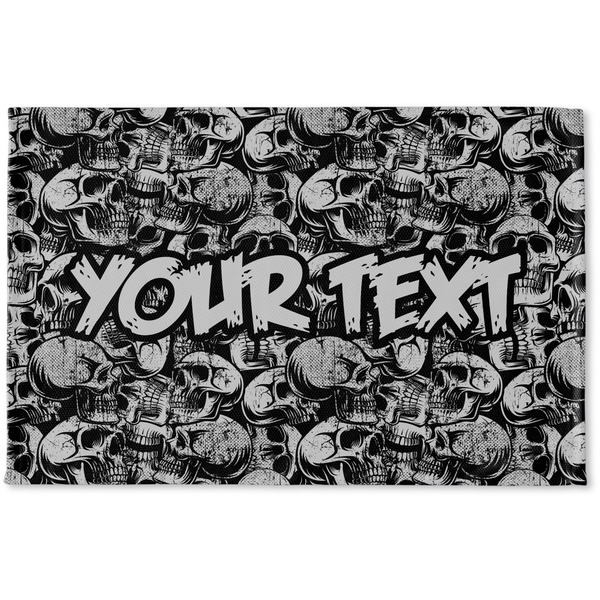 Custom Skulls Woven Mat (Personalized)