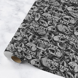 Skulls Wrapping Paper Roll - Medium - Matte (Personalized)