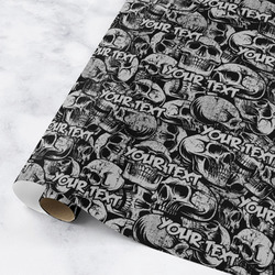 Skulls Wrapping Paper Roll - Medium (Personalized)