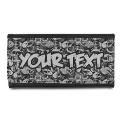 Skulls Leatherette Ladies Wallet (Personalized)