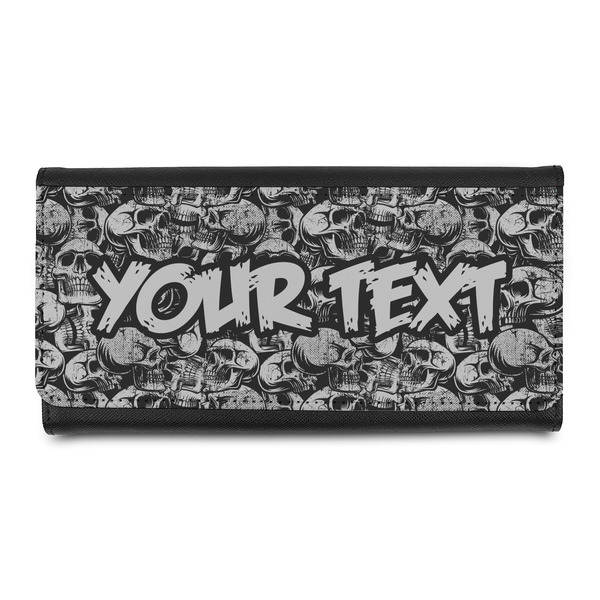 Custom Skulls Leatherette Ladies Wallet (Personalized)